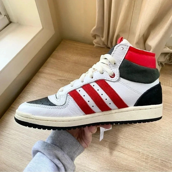 New Adidas Originals Top Ten RB Red Bull Sneakers Basketball  Red White Womens 8 - Picture 15 of 16